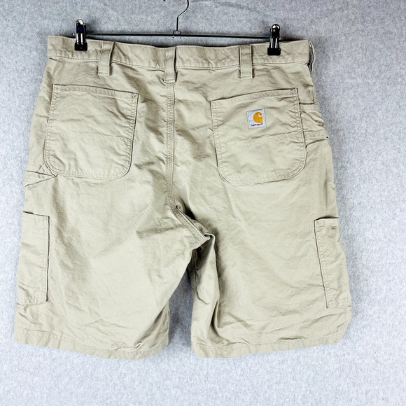 Carhartt Mens Size 40 Shorts Work Shorts Work Tan Pockets - Picture 9 of 9